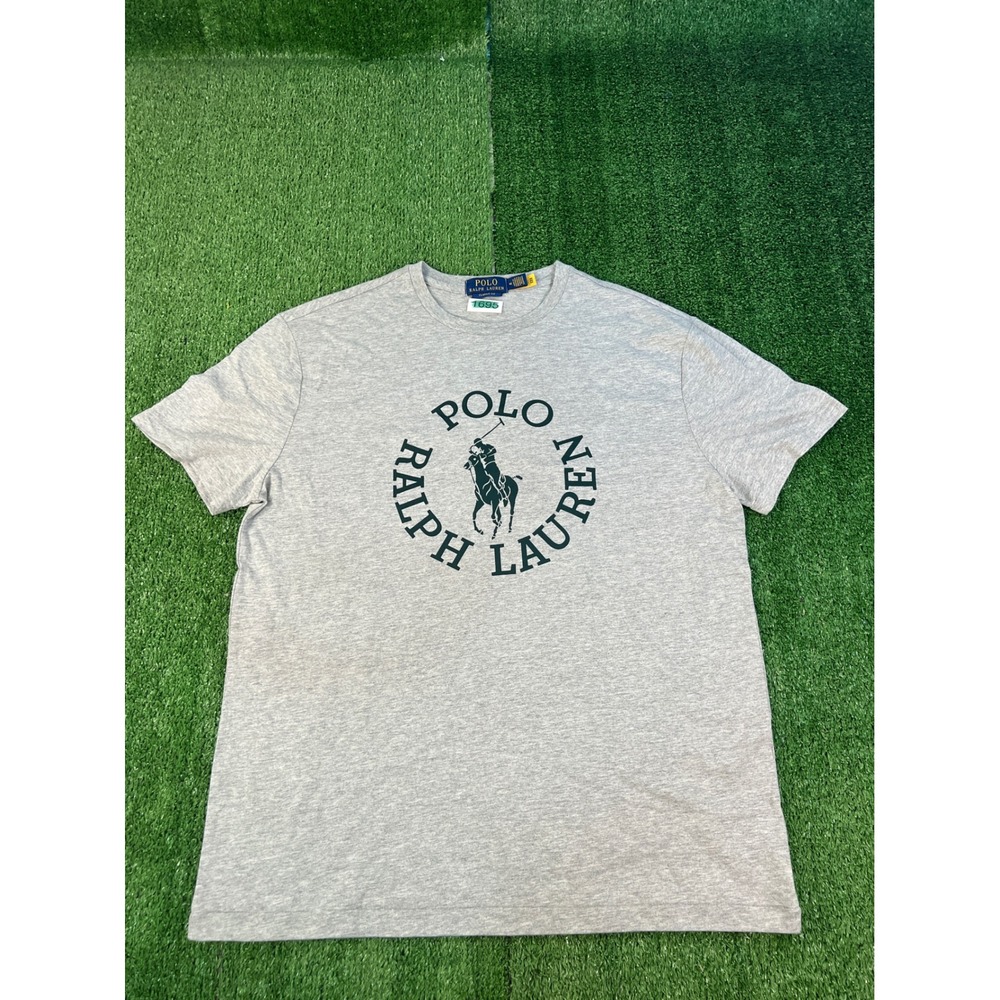 Polo Ralph Lauren Mens Classic Fit Big Pony Graphic T-Shirt Heather Grey M